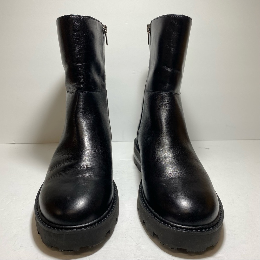 Vince Camuto Black Leather Ankle Booties